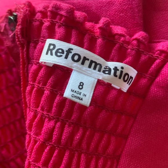 Reformation Orzo Linen Two Piece Set Dress, size 8 - Picture 10 of 10